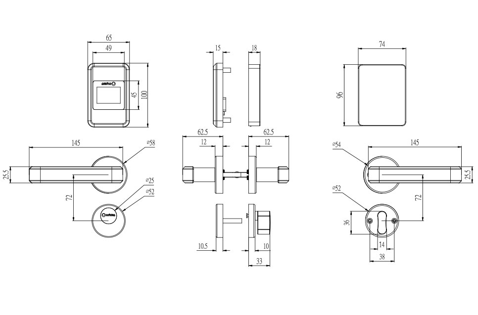 S4032G-HOTEL-LOCK-SIZE