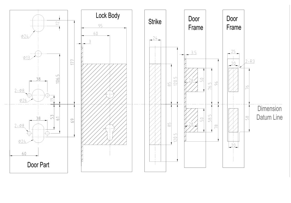 S4032G-HOTEL-LOCK-Drill holes 