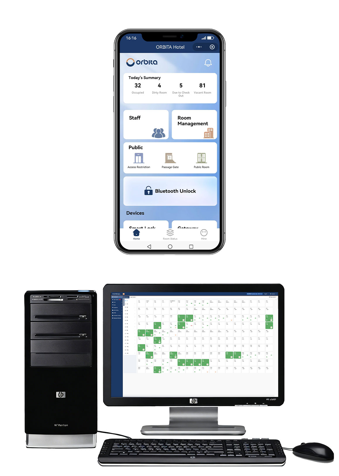 ORBITA Bluetooth Networked admin  