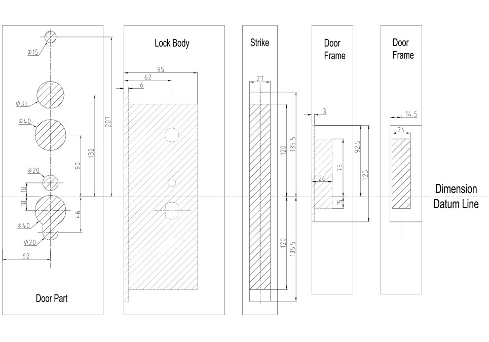 E4131-HOTEL-LOCK-Drill holes 