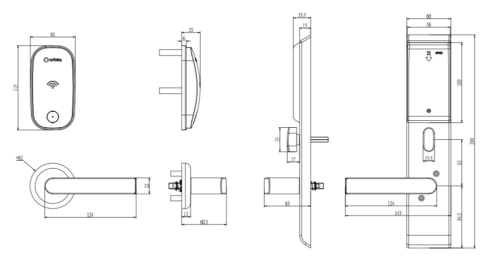 S3078-HOTEL-LOCK-SIZE