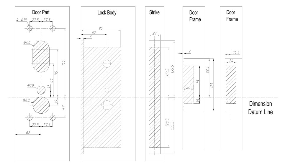 E3592-HOTEL-LOCK-Drill holes 